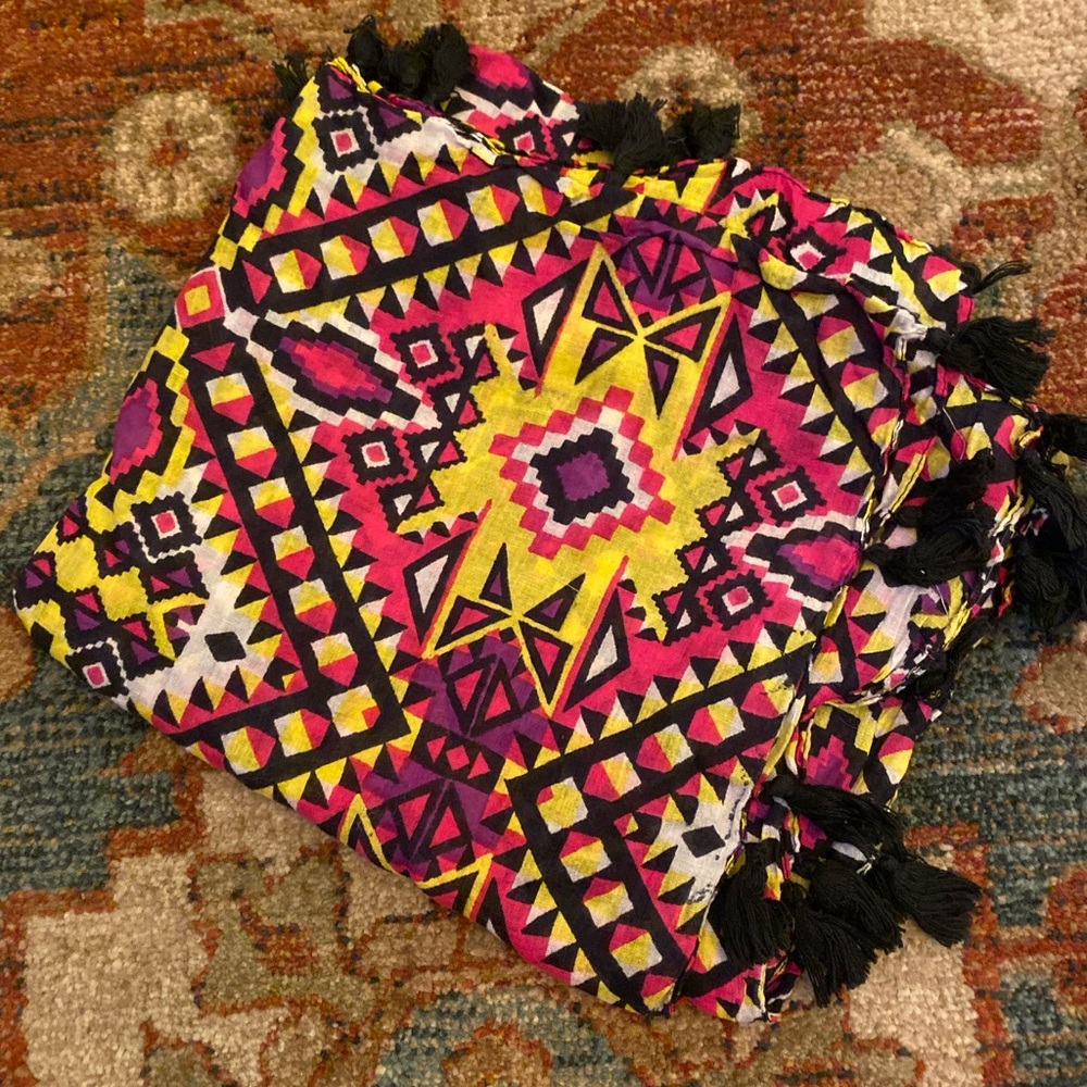 Aztec printed scarf